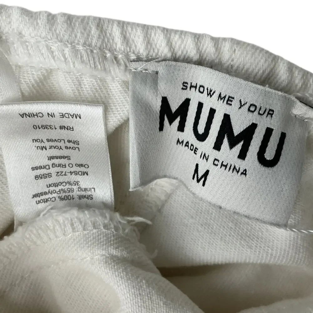 Show Me Your Mumu Cutout White Oslo Dress Size M - Picture 4 of 4